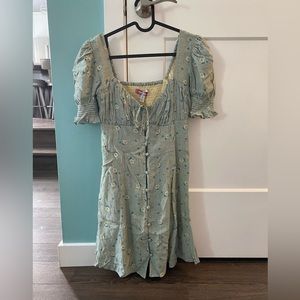 Urban outfitters floral puffy sleeve sundress